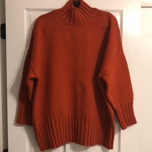 Turtleneck rust colored sweater, XXL